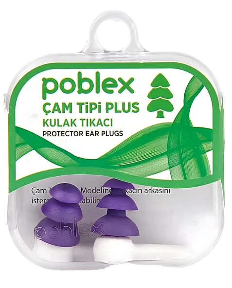 Poblex Çam Tipi Plus Kulak Tıkacı - Large ürün görseli 1