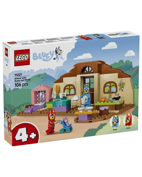 Lego Bluey Rusty ve Bluey ile Okul 106 Parça 11221 ürün görseli 1