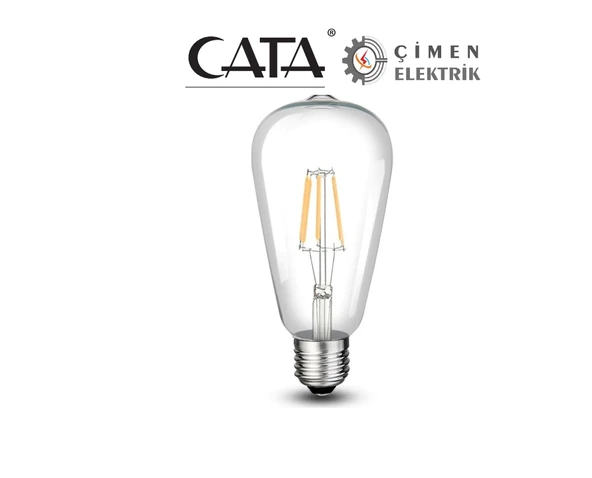 CATA CT 4353 8W Rustik Led Ampul 6400K Beyaz Işık E27 Duy ürün görseli 1