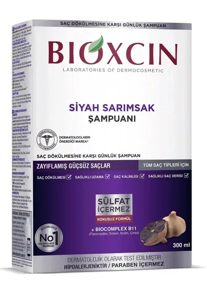 Bioxcin Siyah Sarımsak Şampuanı 300 ml ürün görseli 1