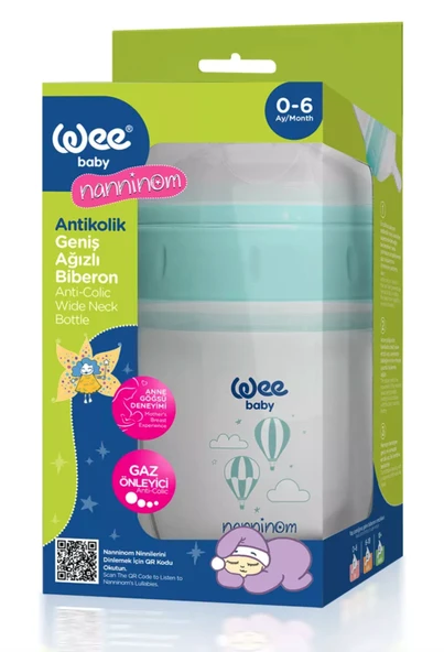 Wee Baby Nanninom Antikolik Geniş Ağızlı Biberon 150 ml ürün görseli 1