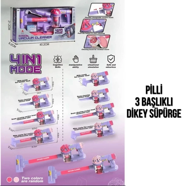 096-17A PİLLİ PEMBE SÜPÜRGE-PSF - Resim 2