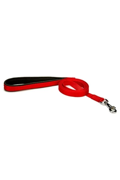 Doggie Konforlu Dokumadan El Yapımı Köpek Gezdirme Kayışı 2x140cm - Red ürün görseli 1