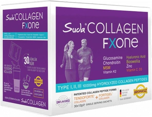 Suda Collagen Fxone Aromasız Kolajen 12 g 30 Saşe ürün görseli 1