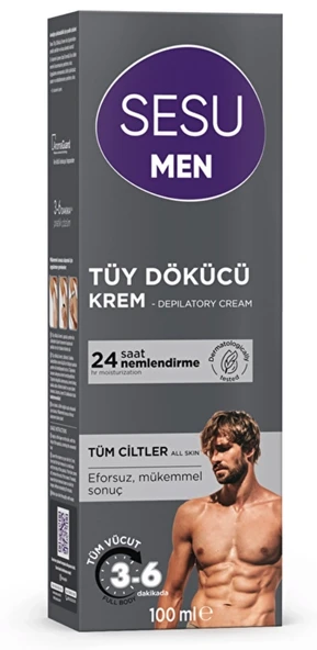 Sesu Erkekler için Tüy Dökücü Krem 100ml ürün görseli 1
