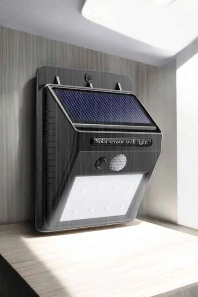 Solar Lamba Giriş, Bahçe Yol Avlu Hareket Sensörlü Led - Resim 4