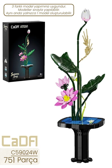 CADA Artizan Summer C59024W Dekoratif ve Koleksiyonluk Çiçek Modeli 751 Parça FFC59024W ürün görseli 1