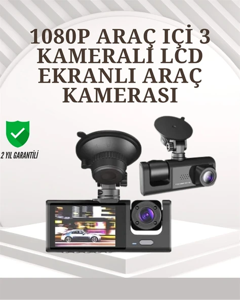 Nevamel TA-01 1080P Ön 720P Arka ve İç Kamera Sistemli DVR ürün görseli 1