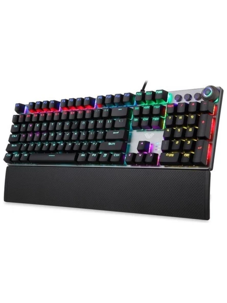Aula F2058 RGB Blue Switch Kablolu Mekanik Oyuncu klavyesi ürün görseli 1