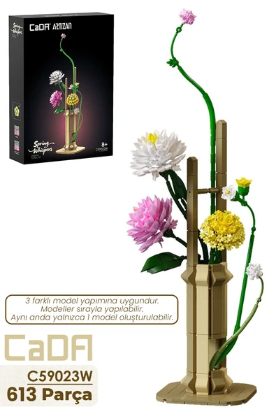 CADA Artizan Spring C59023W Dekoratif ve Koleksiyonluk Çiçek Modeli 613 Parça  FFC59023W ürün görseli 1