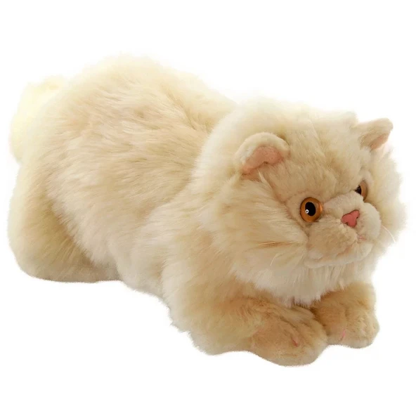 Animals Of The World Yatan Bej Kedi Peluş Oyuncak 26 cm ürün görseli 1