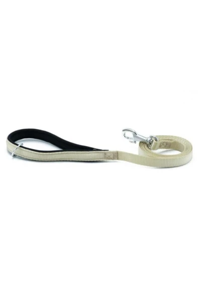 Doggie Konforlu Dokumadan El Yapımı Köpek Gezdirme Kayışı 2x140cm - Khaki ürün görseli 1