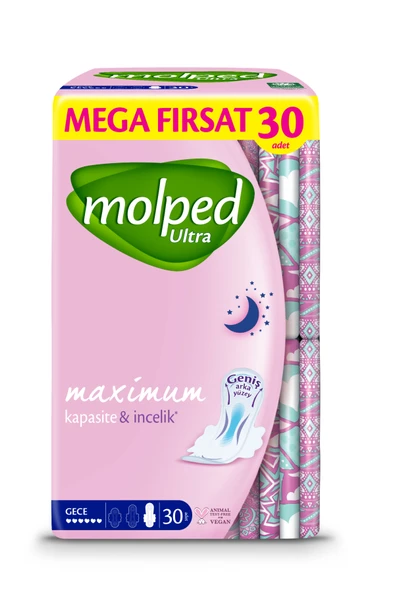 Mega Anatomik Ped Gece 30'lu ürün görseli 1
