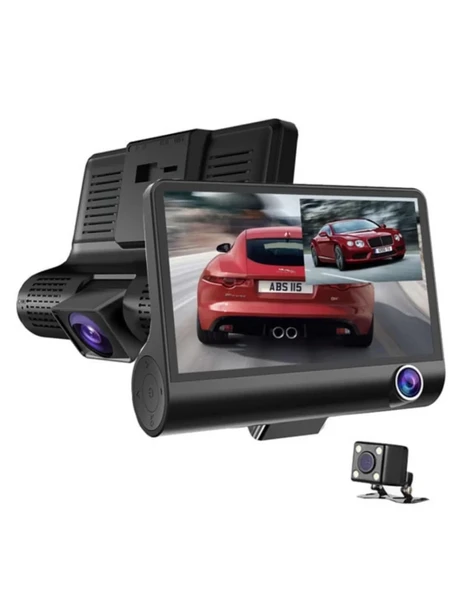 Nevamel® Araç DVR Kamera Çift Lensli 4 İnç Ekranlı G Sensörlü - Resim 4
