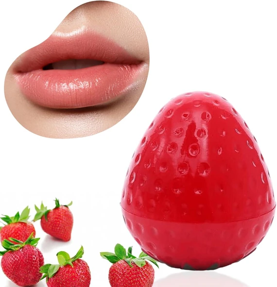 3B Trend Çilekli Dudak Nemlendirici Lip Balm - Yoğun Nem Veren Tatlı Çilek Aromalı Dudak Balsamı ürün görseli 1