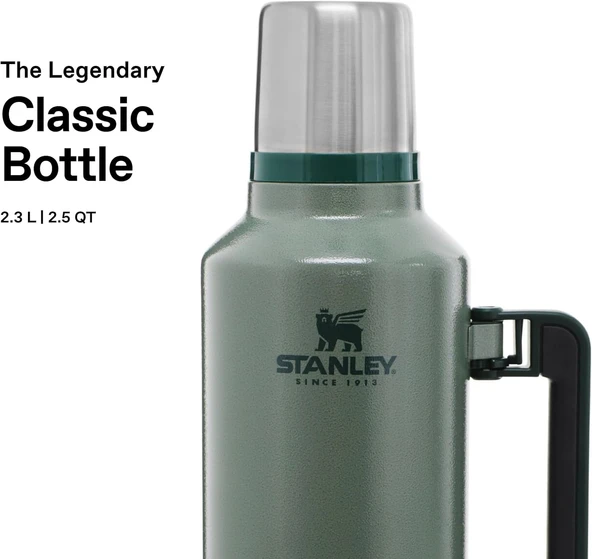 Stanley Klasik Vakumlu Çelik Termos 2.3 L Yeşil - Resim 3