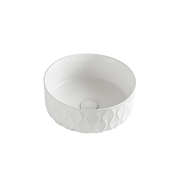 EY-4750MB Mat Beyaz Tezgah Üstü Lavabo ürün görseli 1