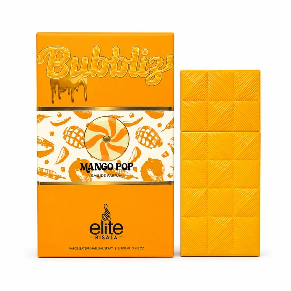 Armaf Elite Risala Bubbliz Mango Pop EDP 100 ML Unisex Parfüm Mango Vanilya Amber Premium Kalıcı Koku ürün görseli 1
