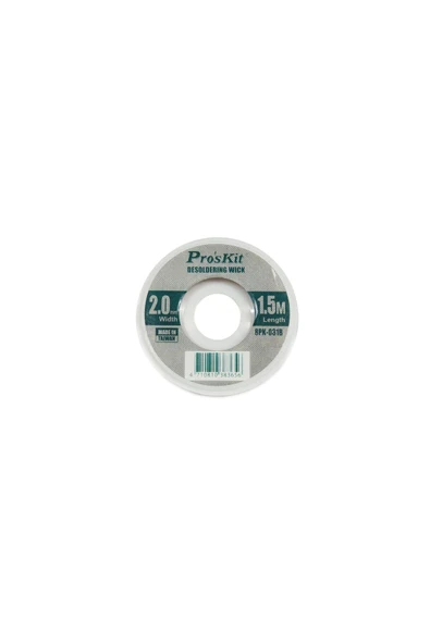 8PK-031B Lehim Temizleme Teli Lehim Sökme Fitili 2.0mm ürün görseli 1