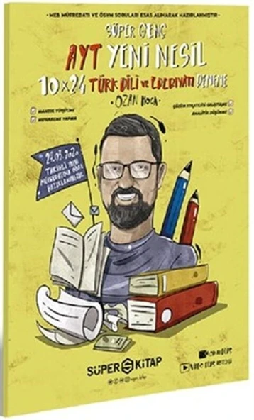 AYT Türk Dili ve Edebiyatı Süper Genç 10 Deneme Süper Kitap Yayınları ürün görseli 1