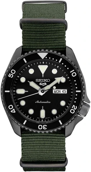 SEIKO 5 SPORTS SRPD91 YEŞİL PALASKA KORDON ERKEK KOL SAATİ ürün görseli 1