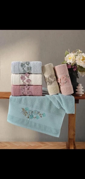Hobby Emily Style 3  6lı Havlu 50x90 Asorti ürün görseli 1