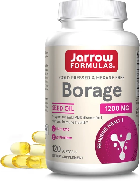 Jarrow Formulas Borage Oil 1200 mg 120 Softgel ürün görseli 1