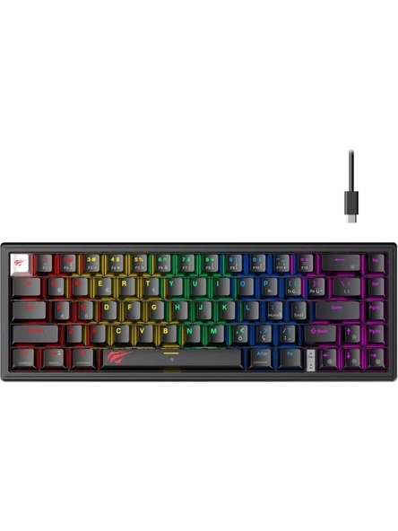 Havit Gamenote KB874L Siyah RGB %60 TKL Red Switch Kablolu Mekanik Oyuncu Klavyesi Outlet ürün görseli 1