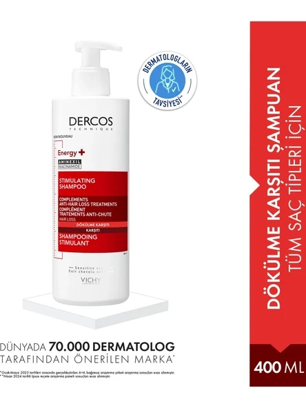 Dercos Energisant Dökülme Karşıtı Bakım Şampuanı 400 ml ürün görseli 1