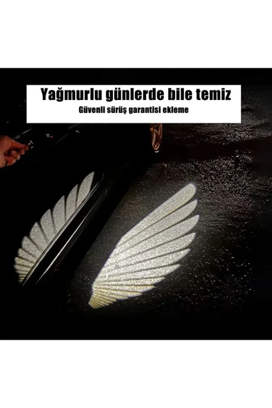Melek Kanatlı Led Işığı Projektör - Resim 4