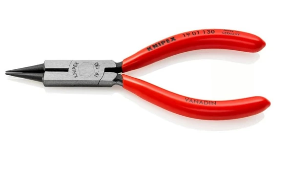KNIPEX Kesicili Kuyumcu Pensesi - Yuvarlak Uçlu Kargaburun (1901130) ürün görseli 1