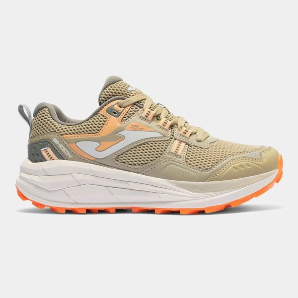 Joma TKSHLS2612 Shock Lady Kadın Outdoor ve Trail Koşu Ayakkabısı - Bej/Turuncu ürün görseli 1