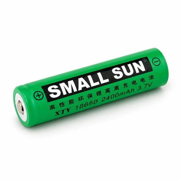 Small Sun XTY 18650 Şarj Edilebilir Lityum İyon Pil 3.7V 2400mAh - 45 Gr Yüksek Performanslı Li-ion Pil ürün görseli 1