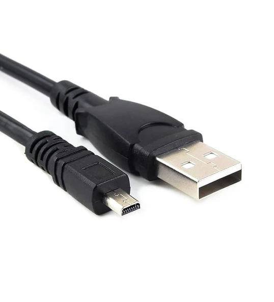 Nikon Fotoğraf Makinası Usb Data Şarj Kablosu Uc-E6 / UC-E16 / UC-E17 8pin ürün görseli 1