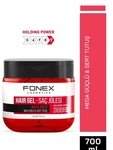 Fonex Saç Jölesi Mega Güçlü Sert 700 Ml Yeni Ambalaj ürün görseli 1