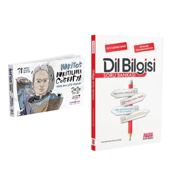 Süper Kitap TYT AYT Süper Genç Haritos Haritalarla Coğrafya ve AKM Dil Bilgisi Soru Bankası Seti ürün görseli 1