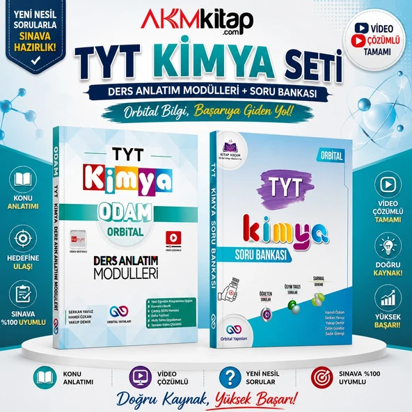 Orbital TYT Kimya Konu ve Soru Bankası Seti 2 Kitap ürün görseli 1