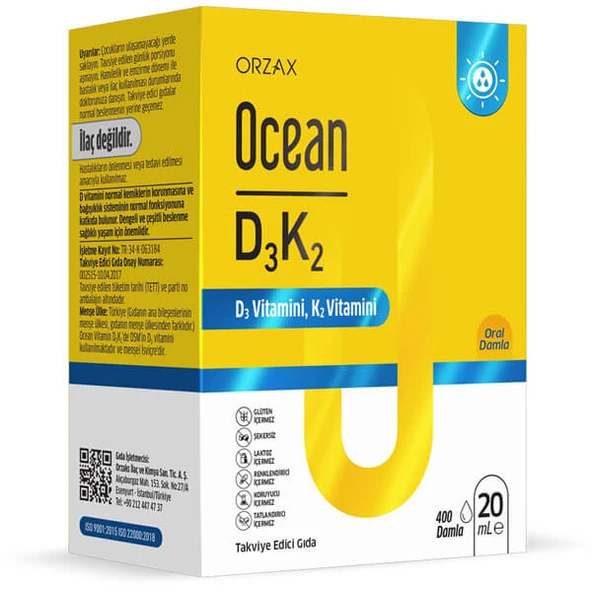 Ocean D3K2 Damla 20 ml ürün görseli 1