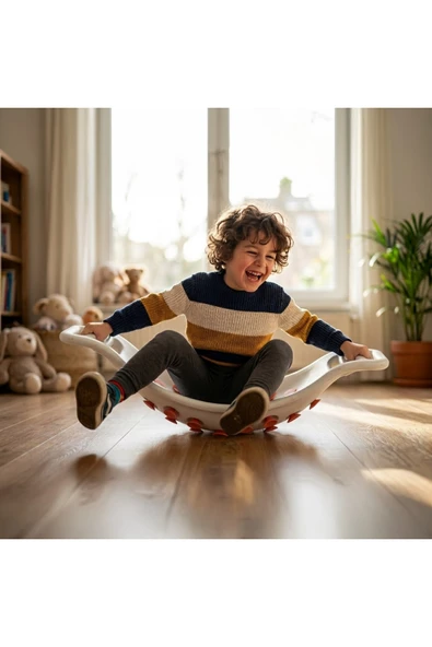 Wizzy Montessori Denge Tahtası (70x29cm)– Çocuklar İçin Oyun ve Aktivite,Enerji Atımı,Denge Gelişimi ürün görseli 1