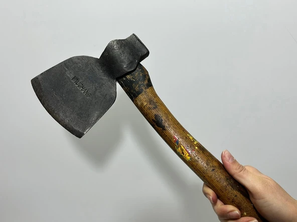 Vaughans Dövme Çelik Antika Balta 33cm 007 - Resim 4