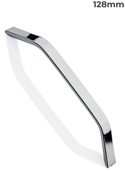 128 Mm Krom Kulp Mobilya Çekmece Dolabı Dolap Kulpları Kapak Kulbu Kulpu 12.8 Cm ürün görseli 1