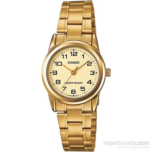 Casio LTP-V001G-9BUDF Quartz Çelik Altın Sarısı 25 mm Kadın Kol Saati ürün görseli 1