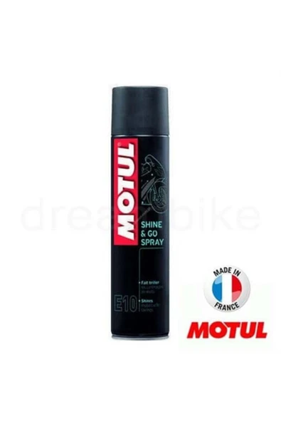Motul E10 Shine&Go Hızlı Sprey Cila 400 Ml. Made in France ürün görseli 1