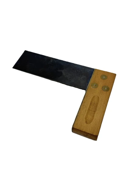 Antika Ahşap Marangoz Gönyesi 15cm 002 ürün görseli 1