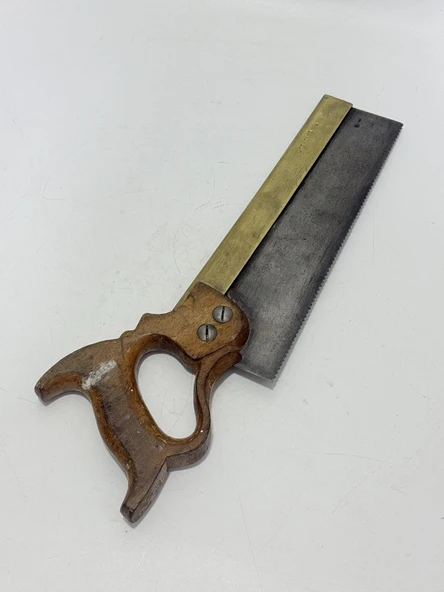 Antika İngiliz Ahşap Testere 37,5cm 001 - Resim 4