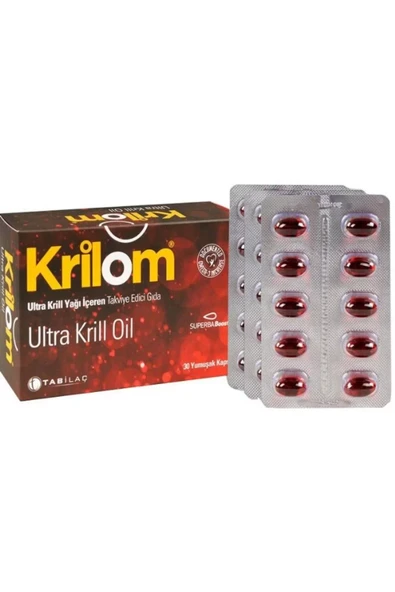 Krilom Ultra Krill Oil 30 Yumuşak Kapsül ürün görseli 1