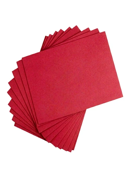 Kika Renkli Mukavva 25X35Cm Kırmızı - 6 adet ürün görseli 1