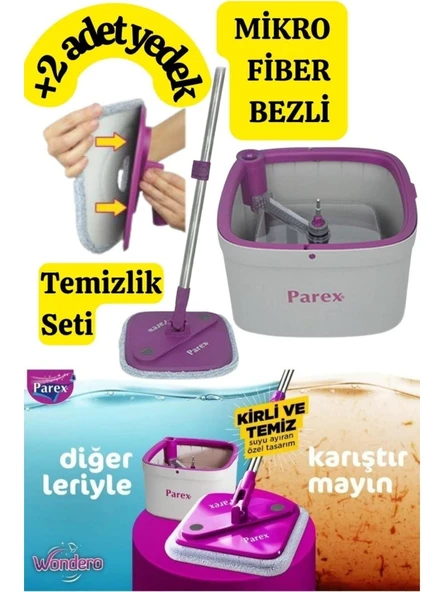 Parex Wondero Otomatik Temizlik Seti 1 Adet Yedek Mop Hediyeli ürün görseli 1
