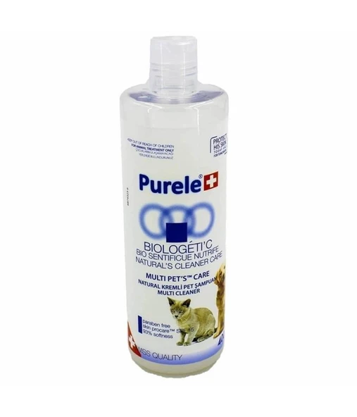 Purele Biologetic Kremli Kedi ve Köpek Şampuanı 400 ml ürün görseli 1