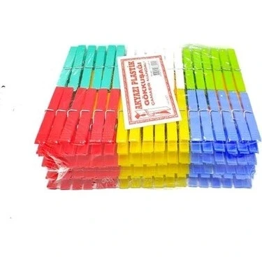 Plasti̇k Gökkuşaği Mandal 144 Parça (5047) ürün görseli 1